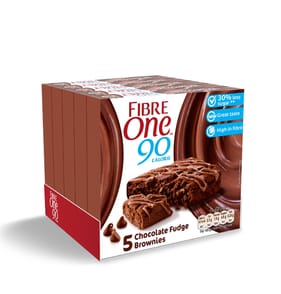 Fibre One 90 Calorie 5 Chocolate Fudge Brownies x5