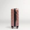 Salisbury Embossed Quilted Shell Suitcase - Pink