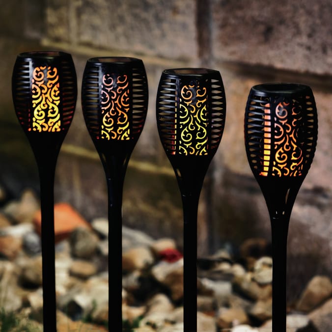Firefly Large Torch Solar Lights 4 Pack