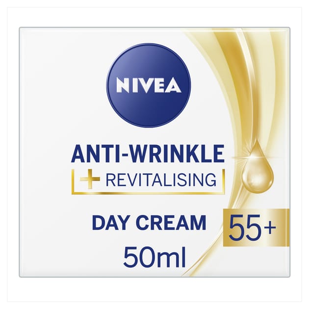 Nivea Anti-Wrinkle Revitalising Day Cream 55+ 50ML | Home Bargains