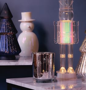 Frosted Spirit Large Mercury Candle Holder