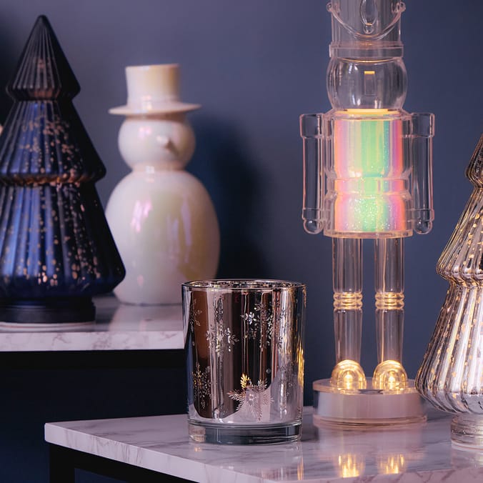 Frosted Spirit Large Mercury Candle Holder
