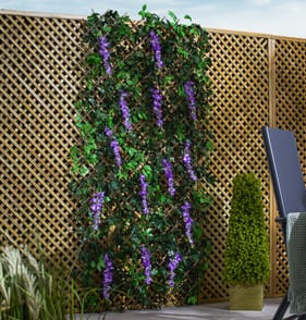 Jardin Artificial Expandable Willow Trellis Wisteria