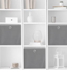 Home Collections Storage Cubes 2pk - Velvet Grey