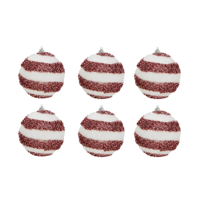 Festive Feeling 10cm Baubles 6 Pack