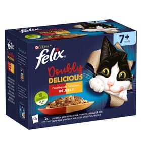 Felix Doubly Delicious Countryside Selection in Jelly 7+ Years 12 x 85g