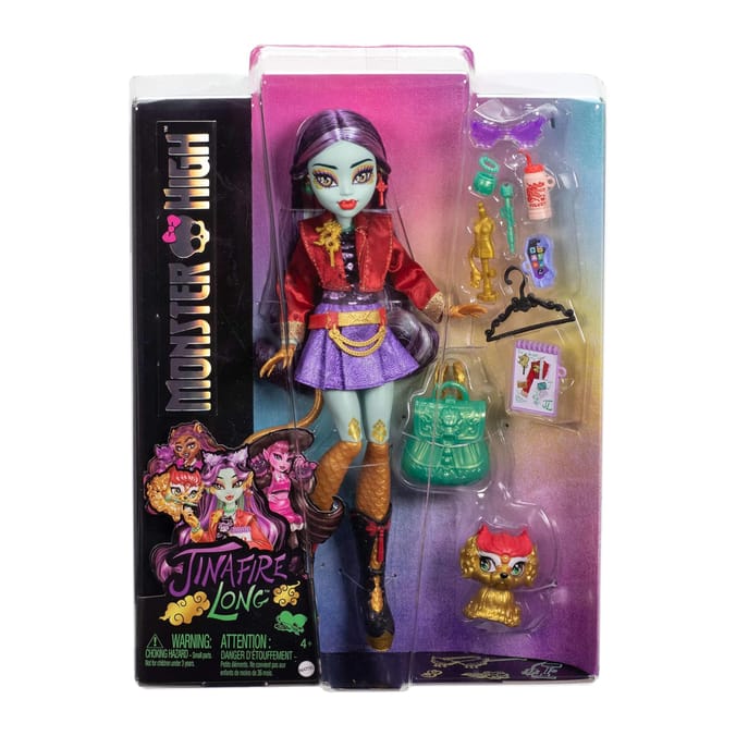 Monster High Doll with Pet & Accessories - Jinafire