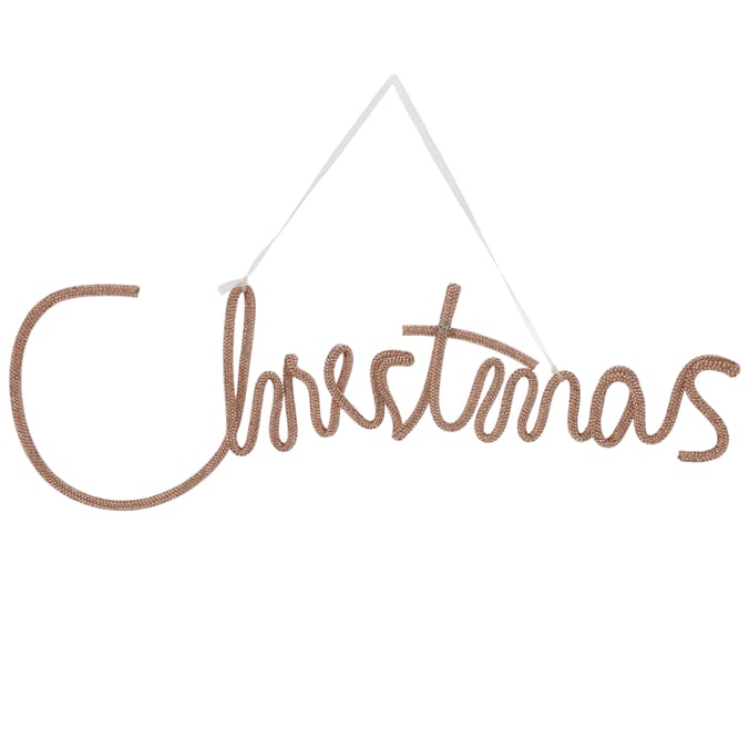 Winter's Tale Christmas Diamante Sign