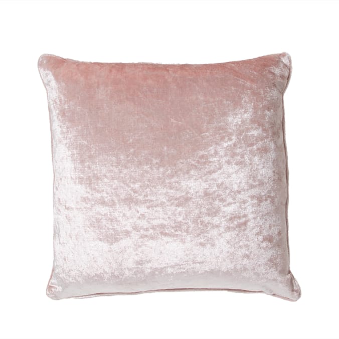 Home Collections Crushed Velvet Cushion - Pink