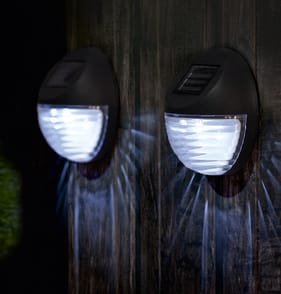 Firefly LED Fence Solar Lights 8 Pack - Black