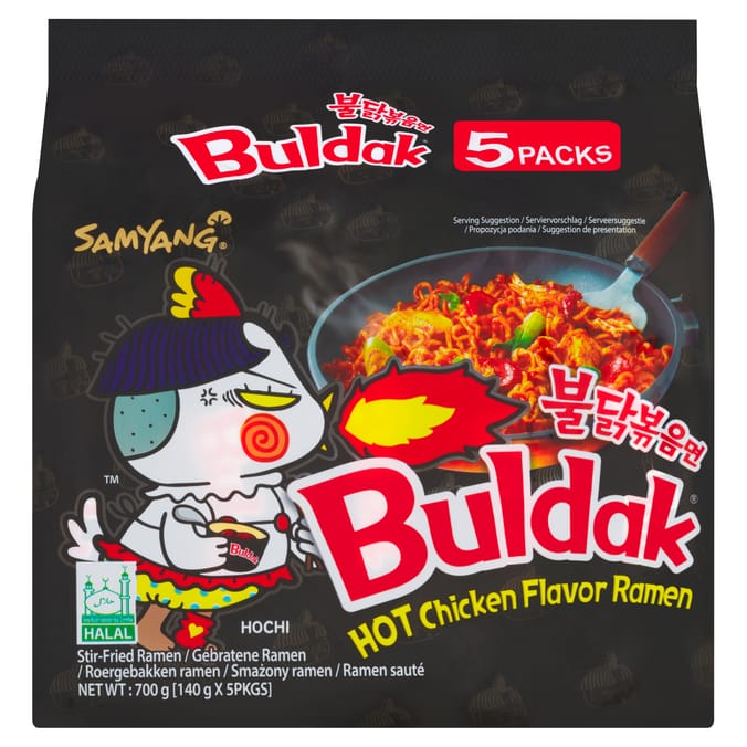 Samyang Buldok Hot Chicken Flavor Ramen 140g x 5