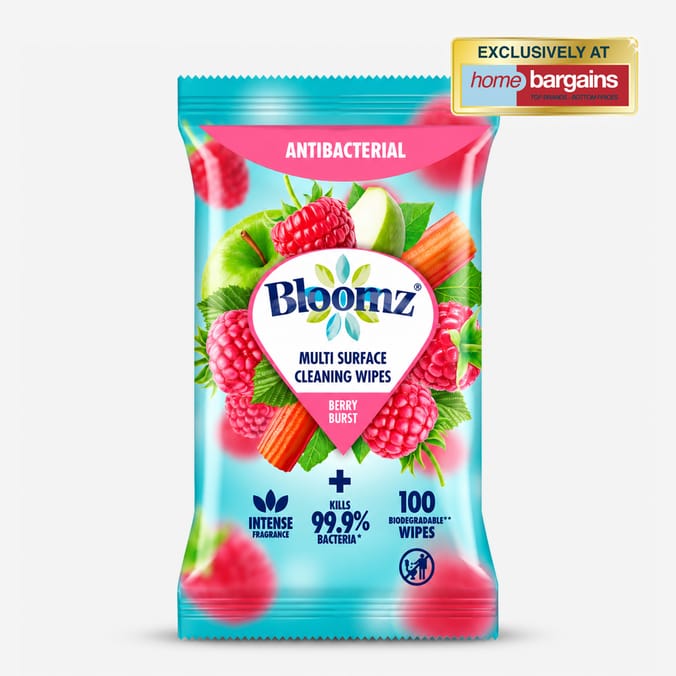 Bloomz Multi Purpose Cleaning Wipes 100s - Berry Burst