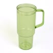 Hydrate 40oz Fruit Infuser Tumbler - Green With Pink Straw 