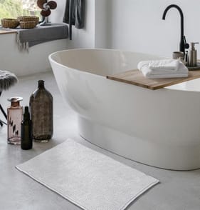 Home Collections Super Soft Bath Mat -  White