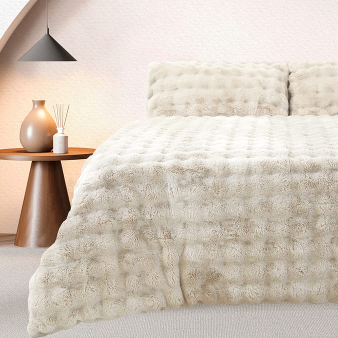 The Winter Warmer Collection Brushed Faux Fur Duvet Set