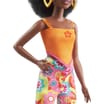 Barbie Fashionista Doll - Orange Top, Flower Print Bottom