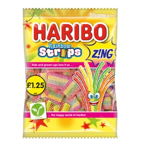Haribo Rainbow Strips Zing 130g