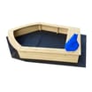 Liberty House Toys Kids Boat Sandpit with Seating and Cover