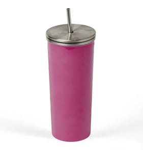The Outdoor Living Collection Stainless Steel Tumbler w/ Straw - Pink