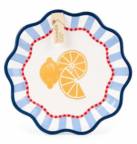 Summer Paper Plates 10 Pack - Lemon