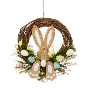 Happy Easter Small Easter Bunny Wreath