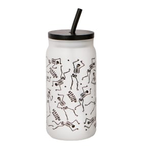 Hallow Scream Skeleton Mason Jar