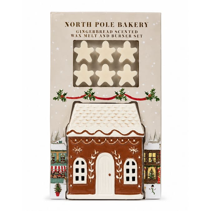 Candy Cane Christmas Wax Burner Set - North Pole Bakery 
