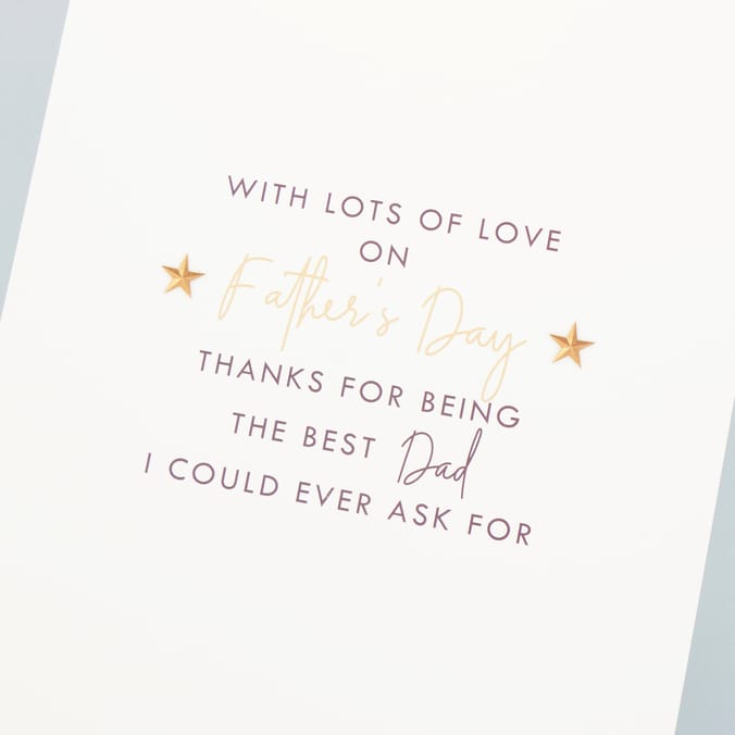 Fathers Day Card - For a Wonderful Dad