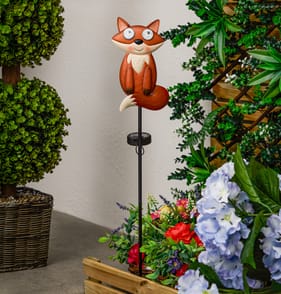 Firefly Solar Light Co Animated Eyes Solar Light Stake - Fox