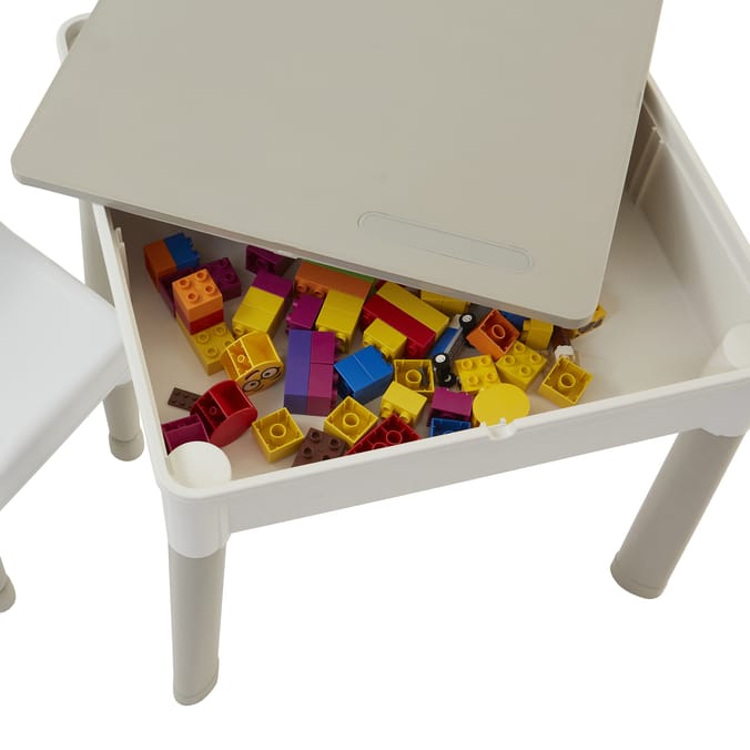 Liberty House Toys Kids 5-in-1 Activity Table and Two Chairs Set