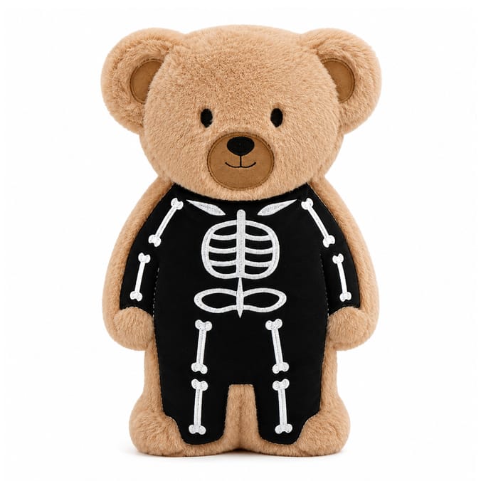 Hallow Scream Skeleton Bear Cushion 