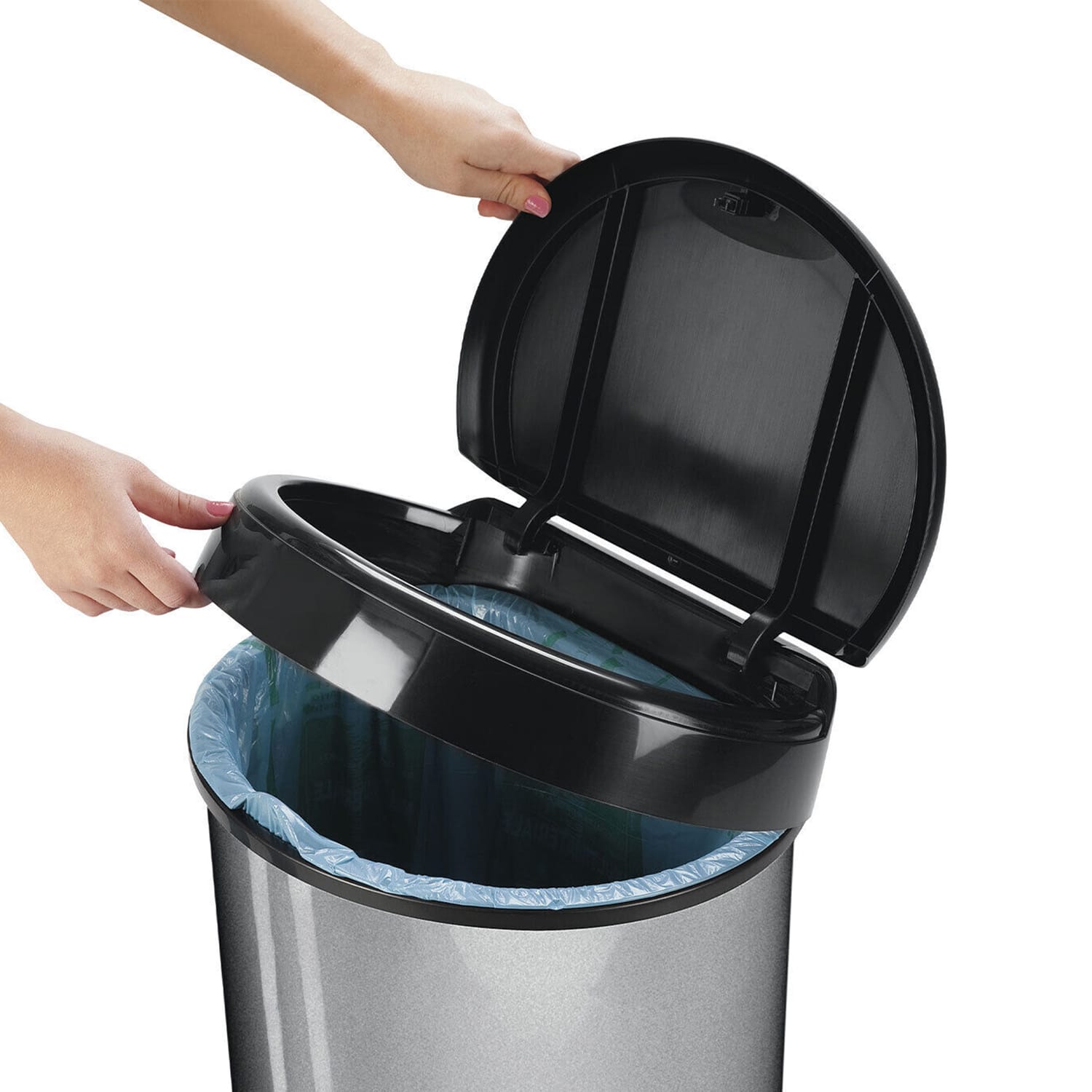 Tontarelli Moda Pedal Bin 42l Silver Home Bargains