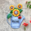 Jardin Metal Sunflower Watering Can Wall Art - Ladybird