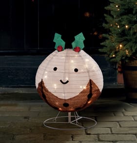 Prestige LED Collapsible Light Up - Christmas Pudding