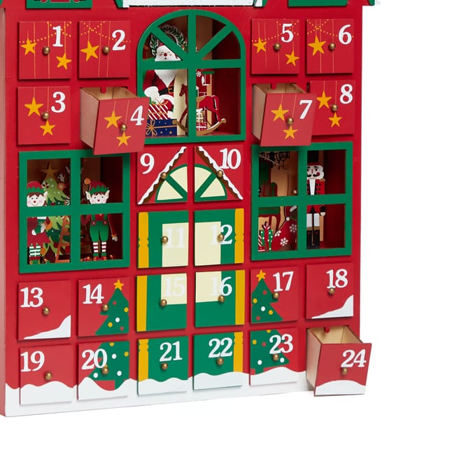 Festive Feeling LightUp Large House Advent Calendar Home Bargains