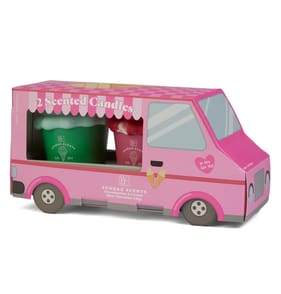 Wickford & Co Sundae Scents Ice Cream Set Scented Candles - Pink 