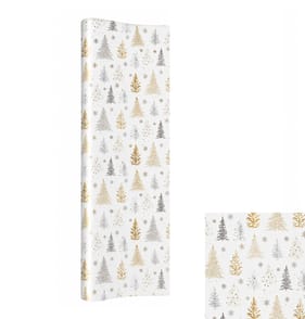 Festive Feeling Luxury 4M Wrapping Paper - Silver Trees
