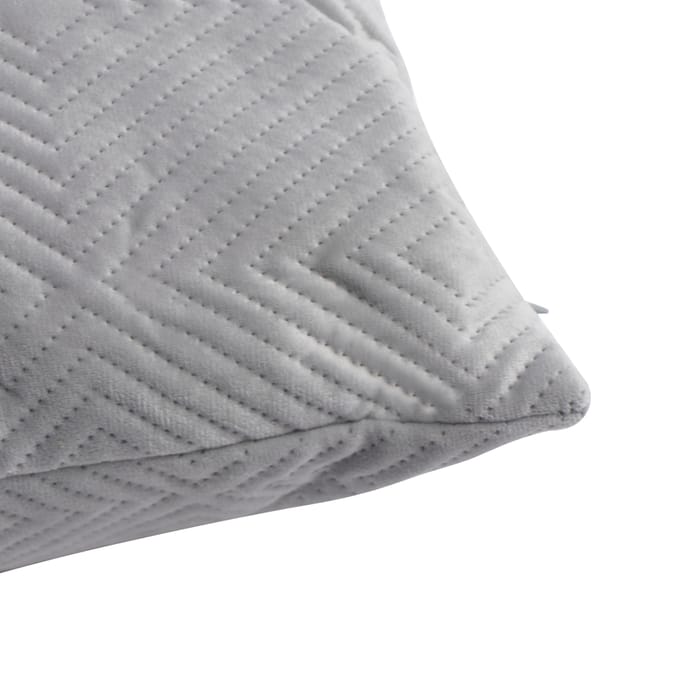 Home Collections: Pinsonic Velvet Cushion - Silver