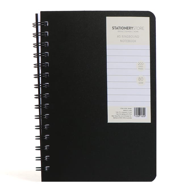 Stationery Store A5 Ringbound Notebook 