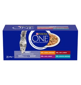 Purina one Mini Fillets Mixed Selection in Gravy Wet Cat Food 40 x 85g