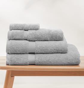 Home Collections Ultra Absorbent Silver Towels