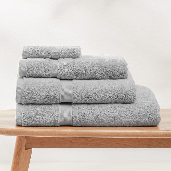 Home Collections Ultra Absorbent Silver Towels