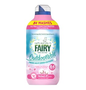 Fairy Outdoorable Fabric Conditioner 84 Washes 1.176 Litres - Cherry Blossom & Nordic Cotton