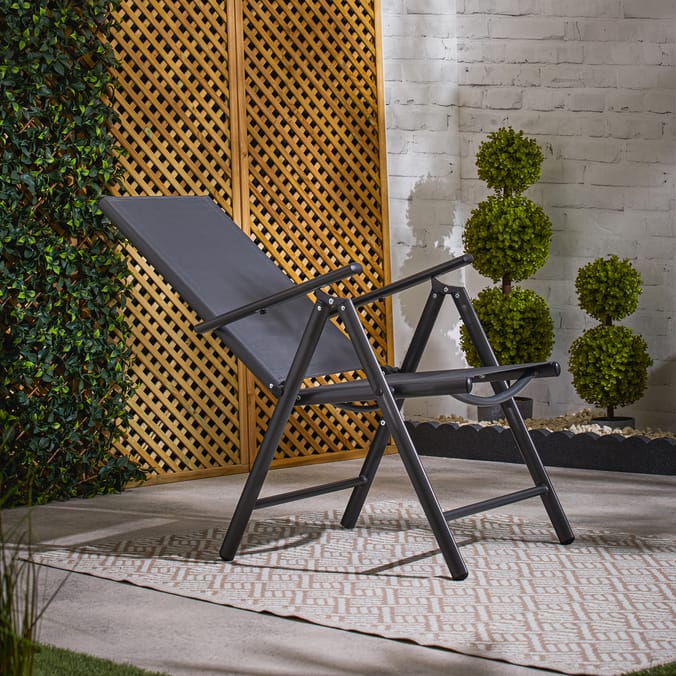 The Outdoor Living Collection 7 Position Folding Chair Home Bargains