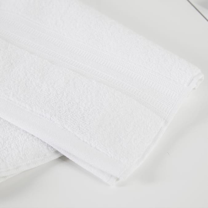  Home Collections White 2 Luxury Hand Towels