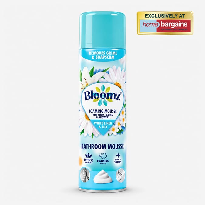 Bloomz Foaming Bathroom Mousse 500ml - White Linen & Lily