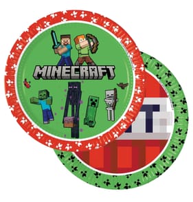 Minecraft Paper Plates 8 Pack
