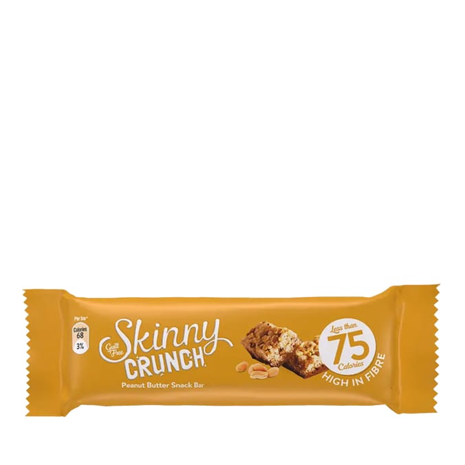 Skinny Crunch Peanut Butter 5 Bars Snack x10