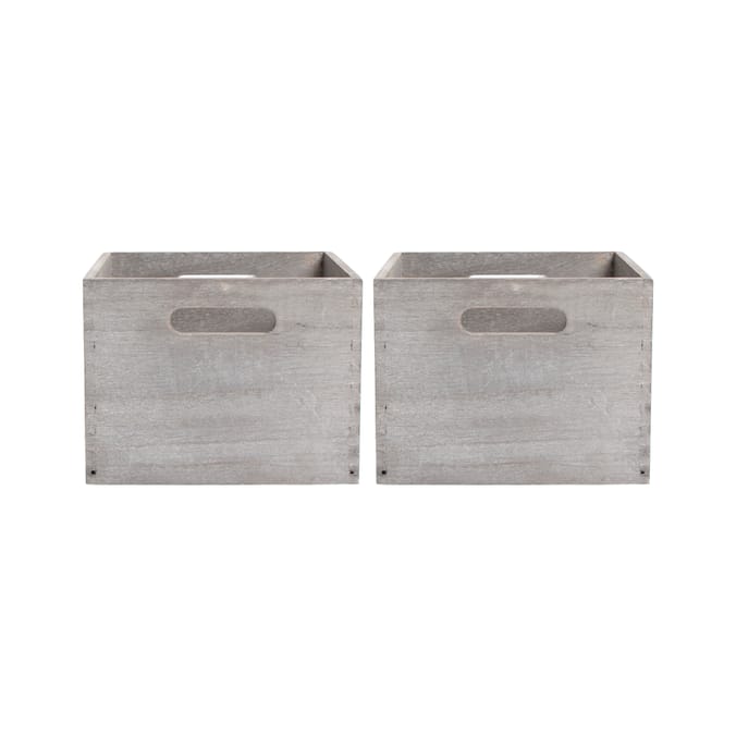 Home Collections Small Wooden Box - Grey