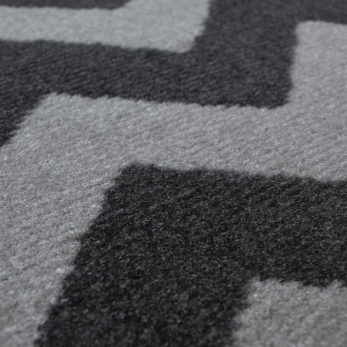 Essentials Maestro Zig-Zag Runner - Grey 55 x 185cm
